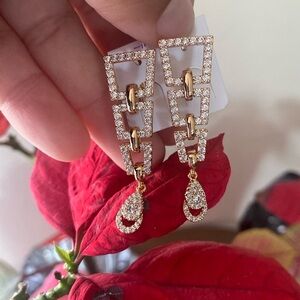 Zirconia Drop Earrings